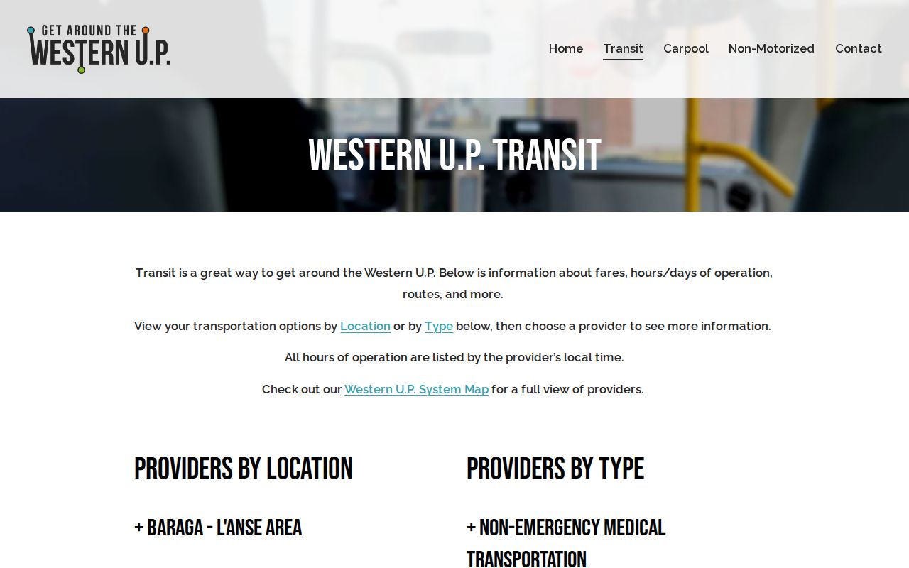 Transportation planning after a Baraga County Jail release